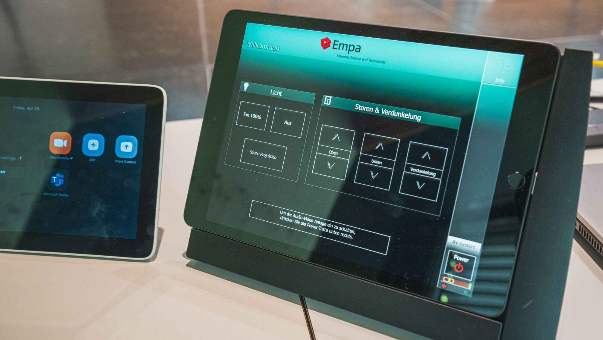 Bedienung der Lichsteuerung