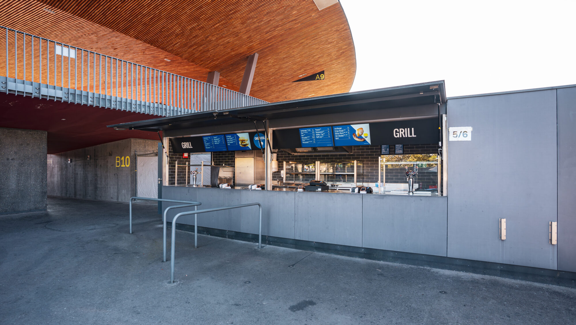 Foodstände im Letzigrund 